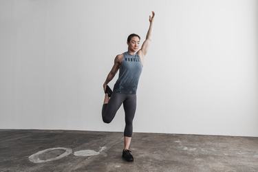 Nobull High-Neck Dip-Dye Women's Tank Tops Blue | Australia (SU0359)